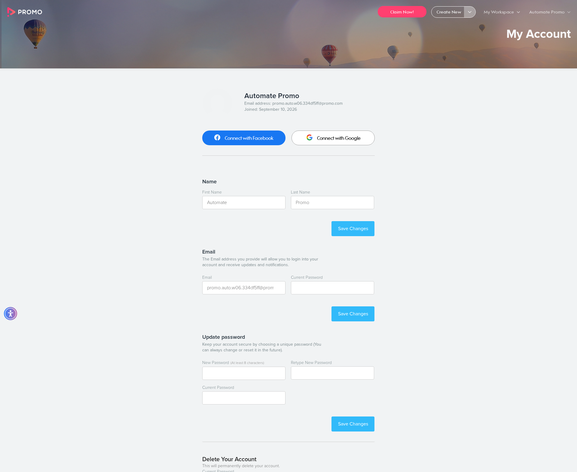 Test failure screenshot